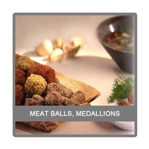 Varachaux : meat balls and medallions Meat balls, medallions varachaux