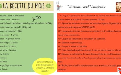 La recette du mois – Juillet