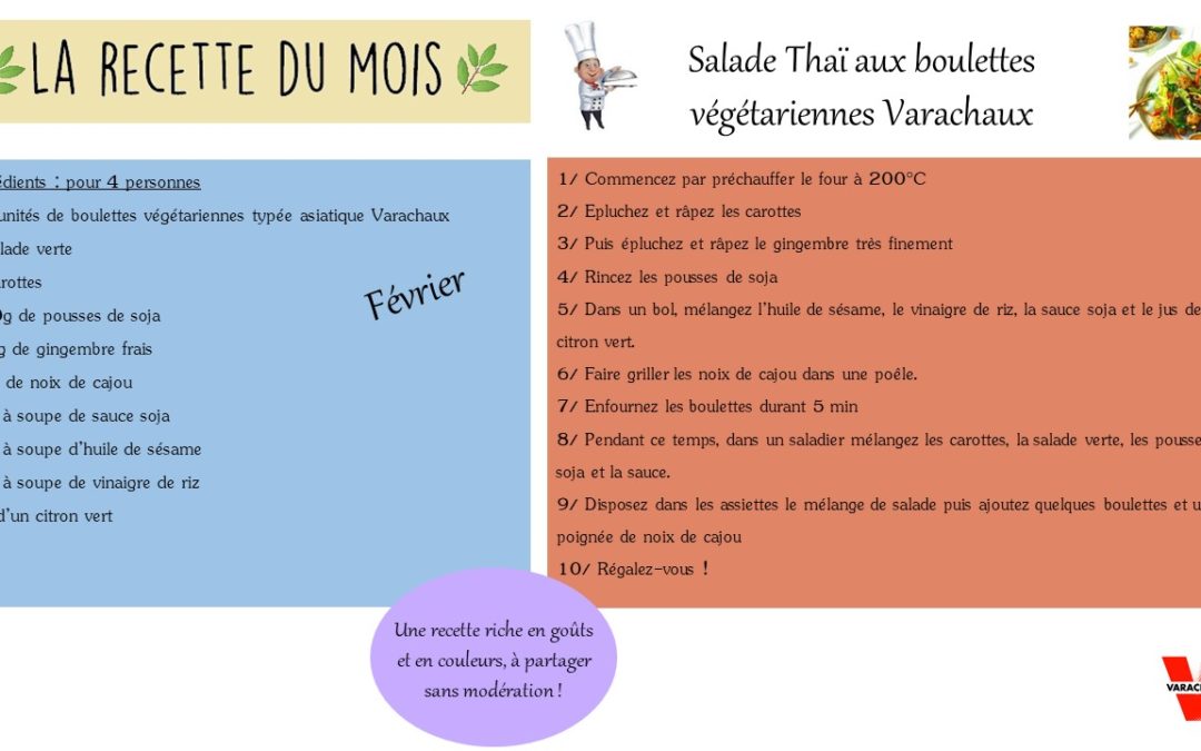 La recette du mois – Février