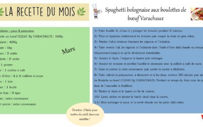 La recette du mois – Mars